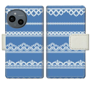 【送料無料】AQUOS sense9 SH-53E SHG14 A405SH SH-M29 docomo au softbank simフリー ケース 手帳型ケース カバー 手帳 手帳型 スマホケース スマホカバー 【Bレース模様デザイン】