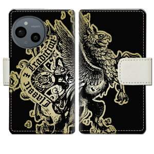 【送料無料】AQUOS sense9 SH-53E SHG14 A405SH SH-M29 docomo au softbank simフリー ケース 手帳型ケース カバー 手帳 手帳型 スマホケース スマホカバー 【グリフォンデザイン】