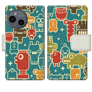 【送料無料】AQUOS sense9 SH-53E SHG14 A405SH SH-M29 docomo au softbank simフリー ケース 手帳型ケース カバー 手帳 手帳型 スマホケース スマホカバー 【ウチュウジンデザイン】