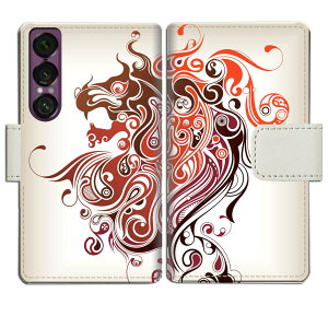 �y���������z Xperia 1 VII SO-51F SOG15 XQ-FS44 �P�[�X �蒠�^�P�[�X �J�o�[ �蒠 �蒠�^ �X�}�z�P�[�X �X�}�z�J�o�[ �yBraveLion�f�U�C���z