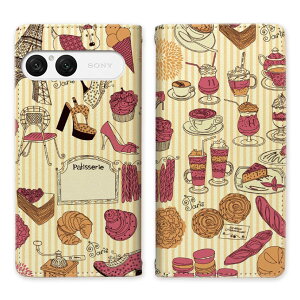 Xperia 10 VII SO-52F SOG16 A502SO XQ-FE44 xgȂ 蒠^P[X P[X 蒠^ }Olbg тȂ X^h@\ gуP[X IVȃpfUC  yParisXgCvfUCz