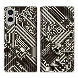 Xperia 5 V SO-53D SOG12 docomo au ベルトなし 手帳型ケース ケース 手帳型 マグネット 帯なし スタンド機能 携帯ケース カバー ケース スマホ 手帳 スマホカバー 面白い 不思議なデザイン 【CPUデザイ