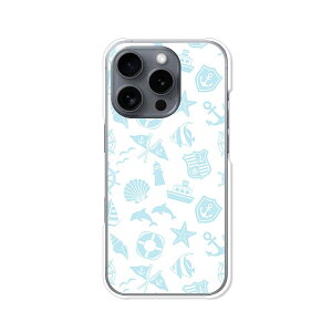 【送料無料】iPhone16Pro apple docomo au softbank クリアハードケース TPU ソフトケース カバー スマホケース【マリン柄】 docomo au softbank simfree スマートフォンカバー 携帯ケース