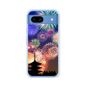 【スーパーDEAL★10%ポイント還元】Google Pixel 8a グーグルピクセル8a docomo au softbank クリアハードケース TPU ソフトケース カバー スマホケース【花火:夏の寺】 google pixel 8A スマートフォンカバ