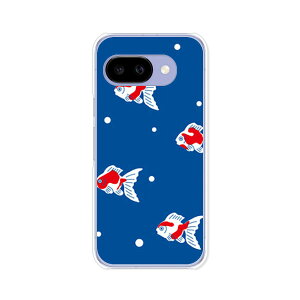 【送料無料】Google Pixel 9a クリアハードケース TPU ソフトケース カバー docomo au softbank 楽天モバイル スマホケース【金魚ドット】 スマートフォンカバー 携帯ケース