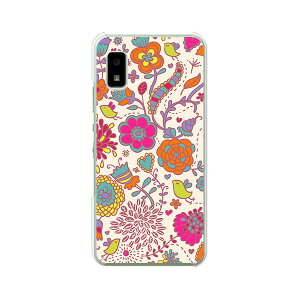 【送料無料】AQUOS wish3 SH-53D A302SH SH-M25 クリアハードケース TPU ソフトケース カバー スマホケース【花×小鳥】 docomo softbank Y!mobile 楽天モバイル アクオス ウィッシュ3 スマートフォンカバー 携