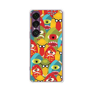 yzXperia 1 VII SO-51F SOG15 XQ-FS44 NAn[hP[X TPU \tgP[X Jo[ X}zP[XyEggMONSTERz X}[gtHJo[ gуP[X