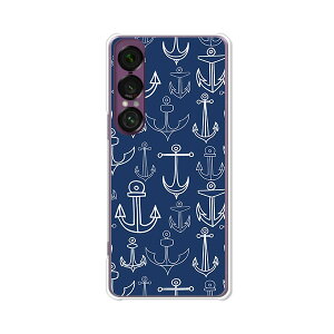 【送料無料】Xperia 1 VII SO-51F SOG15 XQ-FS44 クリアハードケース TPU ソフトケース カバー スマホケース【マリン柄2】 スマートフォンカバー 携帯ケース