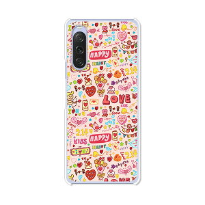 yzXperia 10 V SO-52D SOG11 A302SO XQ-DC44 NAn[hP[X TPU \tgP[X Jo[ X}zP[XyLOVE214z xperia 10 v X}[gtHJo[ gуP[X