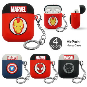 ysAizMARVEL AirPods Hang Case }[x LN^[ \tgP[X GA[|bY p [P[X z_[t  [d \ Lve AJ ACA} XpC_[ ubN