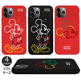 Disney Art Collection Soft ディズニー キャラクター ソフトケース iPhone SE3 13 Pro Max mini 12 SE2 11 XS XR X 8 7 Plus 10 10s 10r プラス プロ マックス ミニ エス アル スマホ ケース カバー ミッキー ミッキーマウス Mick フェース