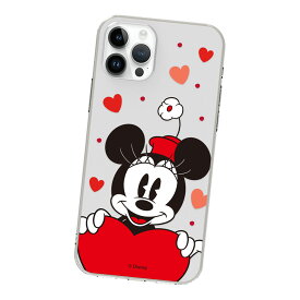 Disney Heart Clear Jelly ディズニー キャラクター ソフトケース iPhone 15 Plus Pro Max 14 SE第3世代 SE3 13 mini 12 SE第2世代 SE2 11 XS XR X 8 7 10 10s 10r プラス プロ マックス ミニ エス アル ケース カバー ミッキー マウス ミニードナルド ダック デイジー