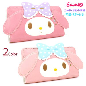 My Melody Face Flip Cover TI LN^[ zՕt tbv 蒠^P[X iPhone 16e 16 Plus Pro Max 15 14 SE3 13 mini 12 SE2 11 XS XR X 8 7 X}z P[X Jo[ }CfB }C fB  