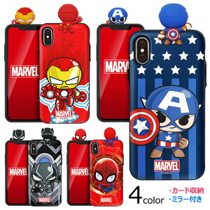 ysAizMARVEL Figure Mirror Card }[x LN^[ J[h[ op[P[X iPhone 15 Plus Pro Max 14 SE3 13 mini 12 SE2 11 XS XR X 8 7 X}z P[X Jo[ AxW[Y LveAJ