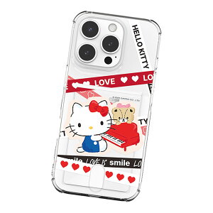 Sanrio Characters Love Line Clear Air Cushion Card Jelly �T�����I �L�����N�^�[ �J�[�h���[ �\�t�g�P�[�X Galaxy S25 Ultra S24 FE S23 A54 5G A53 S22 S21 + Note20 S20 �X�}�z �P�[�X �J�o�[ �L�e�B ����� �}�C���� �V�i��