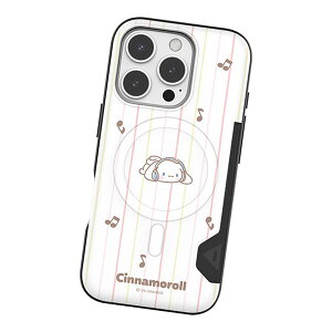 Sanrio Characters Sleeping Two Card Magnetic Bumper (MagSafe݊) TI LN^[ J[h[ op[P[X Galaxy S25 Ultra S24 X}z P[X Jo[ LeB }C Vi N~ || |`