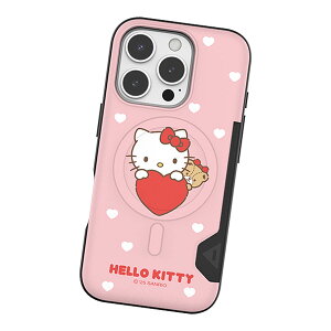 Sanrio Characters Heart Together Two Card Magnetic Bumper (MagSafe�݊�) �T�����I �L�����N�^�[ �J�[�h���[ �o���p�[�P�[�X iPhone Air 17 Pro Max 16 Plus 15 �X�}�z �P�[�X �J�o�[ �L�e�B �}�C���� �N���~ �|���|�� �V