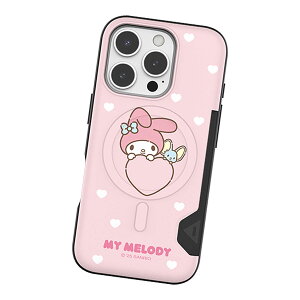 Sanrio Characters Heart Together Two Card Magnetic Bumper (MagSafe�݊�) �T�����I �L�����N�^�[ �J�[�h���[ �o���p�[�P�[�X Galaxy S25 Ultra S24 �X�}�z �P�[�X �J�o�[ �L�e�B �}�C���� �N���~ �|���|�� �V�i�����[