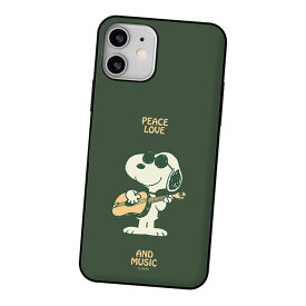 Snoopy Music Card Door Bumper ピーナッツ キャラクター カード収納 バンパーケース iPhone 15 Plus Pro Max 14 SE第3世代 SE3 13 mini 12 SE第2世代 SE2 11 XS XR X 8 7 ケース カバー Peanuts スヌーピー イヌ ウッドストック 鳥 可愛い かわいい
