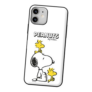 Snoopy and Woodstock Card Door Bumper s[ibc LN^[ J[h[ op[P[X iPhone Air 17 Pro Max 16e 16 Plus 15 14 13 mini P[X Jo[ Peanuts Xk[s[ Ck EbhXgbN   킢