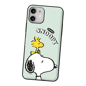 Snoopy and Woodstock Card Door Bumper s[ibc LN^[ J[h[ op[P[X iPhone Air 17 Pro Max 16e 16 Plus 15 14 13 mini P[X Jo[ Peanuts Xk[s[ Ck EbhXgbN   킢