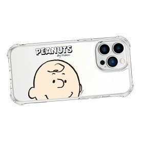 Snoopy Big Face Bulletproof Jelly Hard ピーナッツ キャラクター 防弾 ジェルハードケース iPhone 15 Plus Pro Max 14 SE3 13 mini 12 SE2 11 XS XR X 8 ケース カバー Peanuts スヌーピー ビーグル 犬 いぬ イヌ チャーリー ブラウン 可愛い かわいい