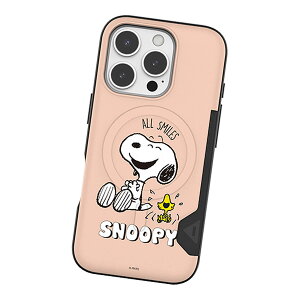 Snoopy Picnic Two Card Magnetic Bumper (MagSafe�݊�) �s�[�i�b�c �L�����N�^�[ �J�[�h���[ �o���p�[�P�[�X iPhone Air 17 Pro Max 16 Plus 15 �P�[�X �J�o�[ Peanuts �X�k�[�s�[ �C�k �E�b�h�X�g�b�N �� �`���[���[ 