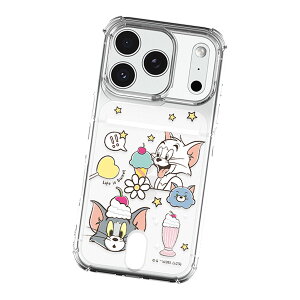 Tom and Jerry Sweet Food Party Clear Air Cushion Card Jelly ���[�i�[�E�u���U�[�X �L�����N�^�[ �J�[�h���[ �\�t�g�P�[�X Galaxy S26 + Ultra S25 S24 FE S23 A54 5G A53 S22 S21 Note20 S20 �X�}�z �P�[�X �J�o�[ ���� ����