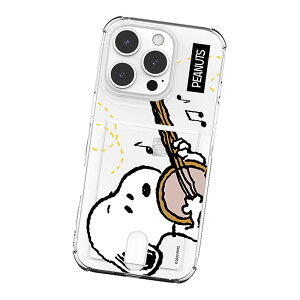 Snoopy Sing & Song Clear Air Cushion Card Jelly �s�[�i�b�c �L�����N�^�[ �J�[�h���[ �\�t�g�P�[�X iPhone 17e Air 17 Pro Max 16e 16 Plus 15 14 13 mini 12 �X�}�z �P�[�X �J�o�[ Peanuts �X�k�[�s�[ �`���[���[ �u���E�� 