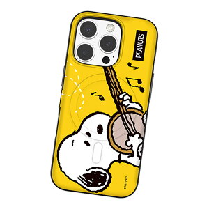 Snoopy Sing & Song MagSafe Card Door Bumper s[ibc LN^[ J[h[ op[P[X Galaxy S25 Ultra S24 P[X Jo[ X}zP[X X}zJo[ Peanuts Xk[s[ `[[ uE Eb