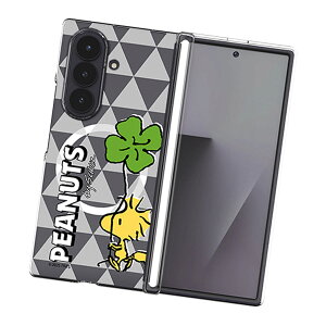 Snoopy Friends Run Pattern Z Fold Auto Hinge Magnetic Clear Hard (MagSafe�݊�) �s�[�i�b�c �L�����N�^�[ Z�t�H�[���h �I�[�g �q���W �}�O�l�`�b�N �n�[�h�P�[�X Galaxy Z Fold8 Ultra Fold7 Fold6 �E���g�� �X�}�z �P�[�X
