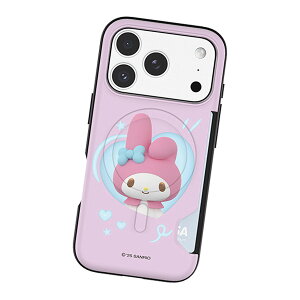 Sanrio Characters Heart Pop Two Card Magnetic Bumper (MagSafe�݊�) �T�����I �L�����N�^�[ �J�[�h���[ �o���p�[�P�[�X iPhone Air 17 Pro Max 16 Plus 15 �X�}�z �P�[�X �J�o�[ �L�e�B ����� �}�C���� �N���~ �|���|