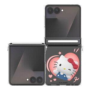 Sanrio Characters Heart Pop Z Flip Auto Hinge Clear Hard �T�����I �L�����N�^�[ Z�t���b�v �I�[�g �q���W �n�[�h�P�[�X Galaxy Z Flip7 FE Flip6 �M�����N�V�[ �[�b�g �t���b�v �X�}�z �P�[�X �J�o�[ �L�e�B �}�C