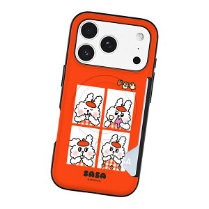 Bunni Konbiny Photo Cut Two Card Magnetic Bumper (MagSafe�݊�) �o�j�[ �R���r�j �L�����N�^�[ �J�[�h���[ �o���p�[�P�[�X Galaxy S26 + Ultra S25 S24 �X�}�z �P�[�X �J�o�[ BunniKonbiny �E�T�M �}������ ���O����� 