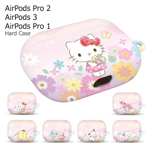 Sanrio Characters Flower AirPods (Pro) Hard Case TI LN^[ n[hP[X GA[|bY v2 3 v1 [ P[X Jo[  [d z_[ t n[ LeB  }C  f