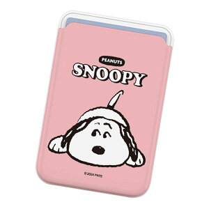 Snoopy Basic Magnetic Slide Card Case (MagSafe�݊�) �s�[�i�b�c �L�����N�^�[ �J�[�h�P�[�X �J�[�h�z���_�[ iPhone Air 17 Pro Max 16e 16 Plus 15 14 13 mini 12 �v���X �v�� �}�b�N�X �~�j �A���h���C�h �}���` Peanuts 