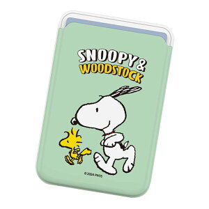Snoopy Basic Magnetic Slide Card Case (MagSafe�݊�) �s�[�i�b�c �L�����N�^�[ �J�[�h�P�[�X �J�[�h�z���_�[ iPhone 17e Air 17 Pro Max 16e 16 Plus 15 14 13 mini 12 �v���X �v�� �}�b�N�X �~�j �A���h���C�h �}���` Peanu