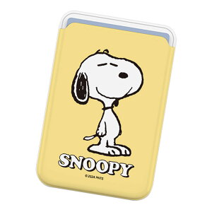 Snoopy Basic Magnetic Slide Card Case (MagSafe�݊�) �s�[�i�b�c �L�����N�^�[ �J�[�h�P�[�X �J�[�h�z���_�[ iPhone 17e Air 17 Pro Max 16e 16 Plus 15 14 13 mini 12 �v���X �v�� �}�b�N�X �~�j �A���h���C�h �}���` Peanu