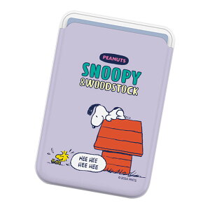 Snoopy Picnic Magnetic Slide Card Case (MagSafe�݊�) �s�[�i�b�c �L�����N�^�[ �J�[�h�P�[�X �J�[�h�z���_�[ iPhone 17e Air 17 Pro Max 16e 16 Plus 15 14 13 mini 12 �v���X �v�� �}�b�N�X �~�j �A���h���C�h �}���` �X