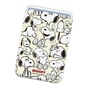 Snoopy Picnic MagSafe Slide Card Holder s[ibc LN^[ MagSafeΉ J[hP[X iPhone Air 17 Pro Max 16e 16 Plus 15 14 13 mini 12 vX v }bNX ~j AhCh }` Peanuts Xk[s[ Eb