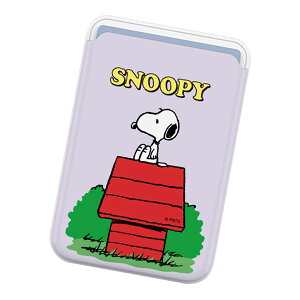 Snoopy Life Magnetic Slide Card Case (MagSafe�݊�) �s�[�i�b�c �L�����N�^�[ �J�[�h�P�[�X �J�[�h�z���_�[ iPhone 17e Air 17 Pro Max 16e 16 Plus 15 14 13 mini 12 �v���X �v�� �}�b�N�X �~�j �A���h���C�h �}���` Peanut
