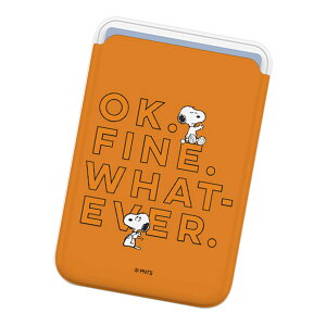 Snoopy Life Magnetic Slide Card Case (MagSafe�݊�) �s�[�i�b�c �L�����N�^�[ �J�[�h�P�[�X �J�[�h�z���_�[ iPhone 17e Air 17 Pro Max 16e 16 Plus 15 14 13 mini 12 �v���X �v�� �}�b�N�X �~�j �A���h���C�h �}���` Peanut