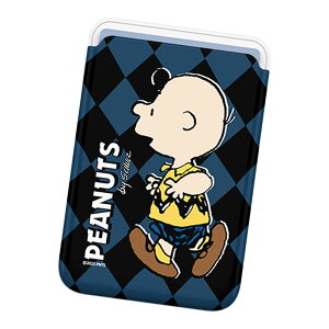 Snoopy Friends Run Pattern MagSafe Slide Card Case s[ibc LN^[ MagSafeΉ J[hP[X iPhone Air 17 Pro Max 16e 16 Plus 15 14 13 mini 12 vX v }bNX ~j AhCh }` Xk[s[ E