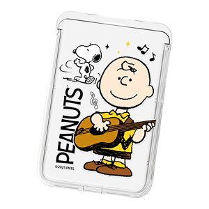 Snoopy Sing & Song Clear Magnetic Slide Card Case (MagSafe�݊�) �s�[�i�b�c �L�����N�^�[ �J�[�h�P�[�X �J�[�h�z���_�[ iPhone Air 17 Pro Max 16e 16 Plus 15 14 13 mini 12 �v���X �v�� �}�b�N�X �~�j �A���h���C�h �}��