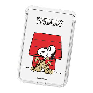 Vintage Snoopy Everyday Clear Magnetic Slide Card Case (MagSafe�݊�) �s�[�i�b�c �L�����N�^�[ �J�[�h�P�[�X �J�[�h�z���_�[ iPhone 17e Air 17 Pro Max 16e 16 Plus 15 14 13 mini 12 �v���X �v�� �}�b�N�X �~�j �A���h���C