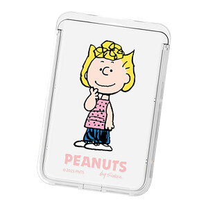 Snoopy Happy Time Clear Magnetic Slide Card Case (MagSafe�݊�) �s�[�i�b�c �L�����N�^�[ �J�[�h�P�[�X �J�[�h�z���_�[ iPhone 17e Air 17 Pro Max 16e 16 Plus 15 14 13 mini 12 �v���X �v�� �}�b�N�X �~�j �A���h���C�h �}
