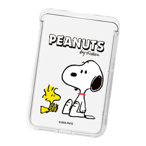 Snoopy Life Clear Magnetic Slide Card Case (MagSafe�݊�) �s�[�i�b�c �L�����N�^�[ �J�[�h�P�[�X �J�[�h�z���_�[ iPhone 17e Air 17 Pro Max 16e 16 Plus 15 14 13 mini 12 �v���X �v�� �}�b�N�X �~�j �A���h���C�h �}���` 