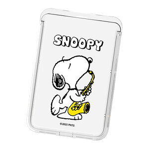 Snoopy Hobby Clear Magnetic Slide Card Case (MagSafe�݊�) �s�[�i�b�c �L�����N�^�[ �J�[�h�P�[�X �J�[�h�z���_�[ iPhone 17e Air 17 Pro Max 16e 16 Plus 15 14 13 mini 12 �v���X �v�� �}�b�N�X �~�j �A���h���C�h �}���`
