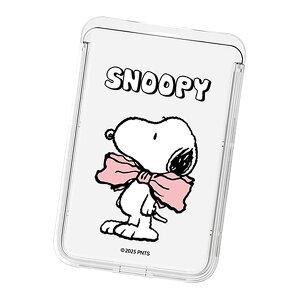 Snoopy Everyday Clear Magnetic Slide Card Case (MagSafe�݊�) �s�[�i�b�c �L�����N�^�[ �J�[�h�P�[�X �J�[�h�z���_�[ iPhone 17e Air 17 Pro Max 16e 16 Plus 15 14 13 mini 12 �v���X �v�� �}�b�N�X �~�j �A���h���C�h �}��