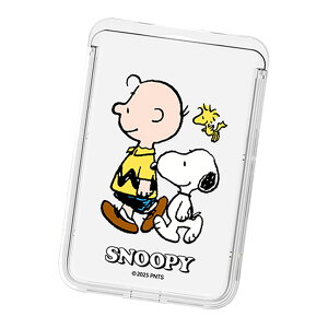 Snoopy Everyday Clear Magnetic Slide Card Case (MagSafe�݊�) �s�[�i�b�c �L�����N�^�[ �J�[�h�P�[�X �J�[�h�z���_�[ iPhone 17e Air 17 Pro Max 16e 16 Plus 15 14 13 mini 12 �v���X �v�� �}�b�N�X �~�j �A���h���C�h �}��